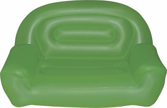Cyan Inflatable Sofa Chair Portable , Eco-Friendly PVC Blow Up Sofa