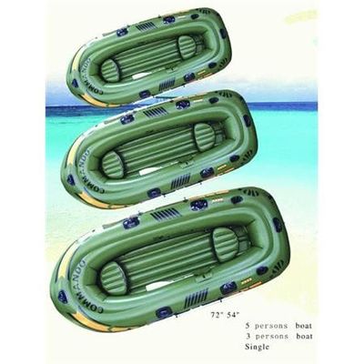 Large 0.55mm PVC Inflatable Boat 3 Person For Water Park SGS