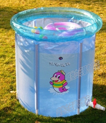 Blue Inflatable Swimming Pools For Kids ，Small Spring Baby Pool