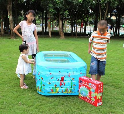 Rectangle Inflatable Swimming Pools Four Layer For Kids Playing