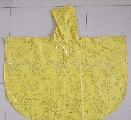 Mickey Mouse PVC Rain Coats With Hood For Children , Promotional Long Rainwear