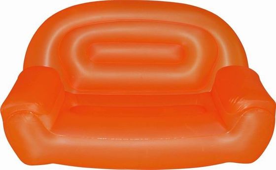 Cyan Inflatable Sofa Chair Portable , Eco-Friendly PVC Blow Up Sofa