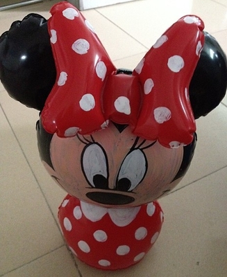 0.18 MM PVC Inflatable Water Toys ,Minnie Mouse Bop Bag