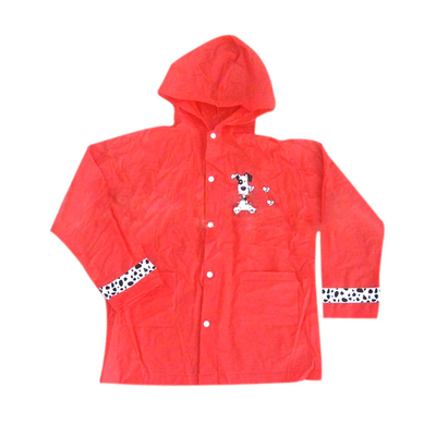 Yellow Waterproof PVC Rain Coats For Women With Hood