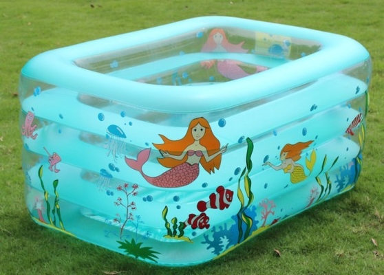 Custom PVC Inflatable Swimming Pool With Silk Screen Printing For Indoor