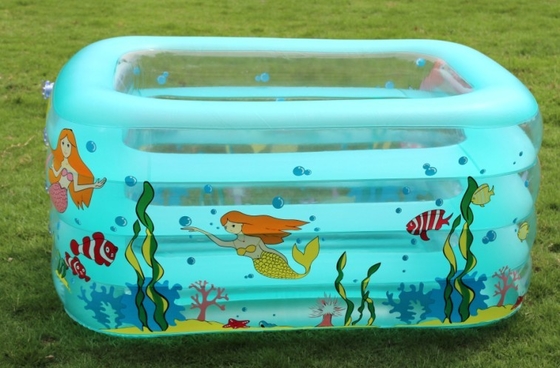 Custom PVC Inflatable Swimming Pool With Silk Screen Printing For Indoor