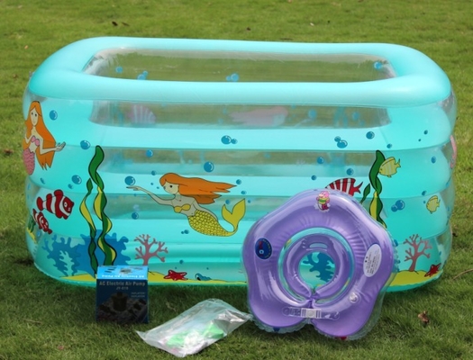 Custom PVC Inflatable Swimming Pool With Silk Screen Printing For Indoor