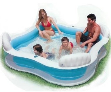 Octagon Family Inflatable Swimming Pools With Double Valve For 4 Person