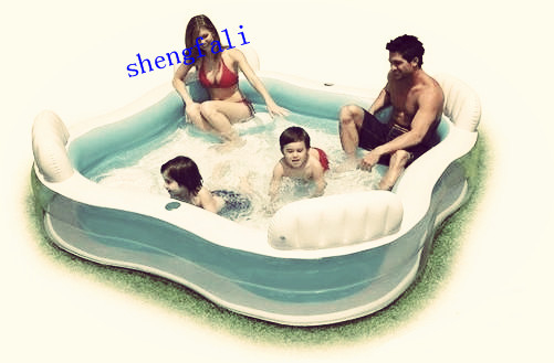 Octagon Family Inflatable Swimming Pools With Double Valve For 4 Person