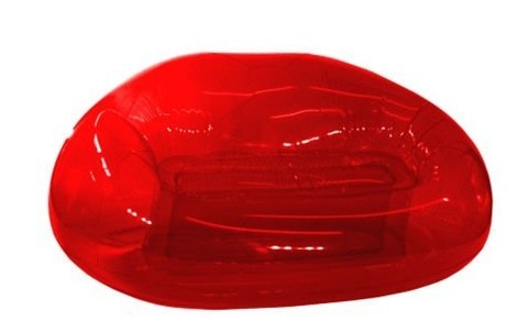 Durable PVC Inflatable Sofa Chair Red Color For Beach Party CE