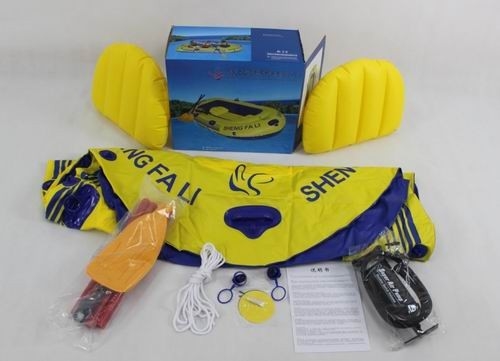 Three Person PVC Inflatable Boat With Oars For Beach CE ISO