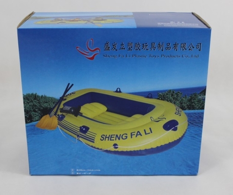 Three Person PVC Inflatable Boat With Oars For Beach CE ISO