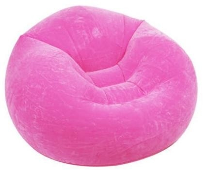 Small Purple Flocking Inflatable Sofa Chair For Living Room
