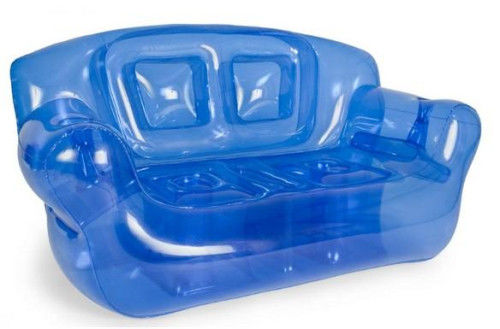 Durable Inflatable Sofa Chair Two Seat For Kids , Plastic Air Couches