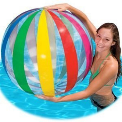 Cute Custom 80cm Inflatable Beach Balls With Eco-Friendly Pvc For Kids