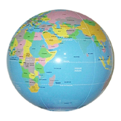 Personalized Pvc Inflatable Globe Beach Balls 