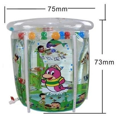 Plastic Inflatable Swimming Pools With Crystal Double Bubbles For Kids