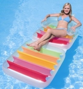 Eco Friendly Inflatable Water Air Mattress 0.25mm PVC For Amusement Park