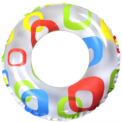 Durable Inflatable Swimming Rings For Babies Clear Non Toxic