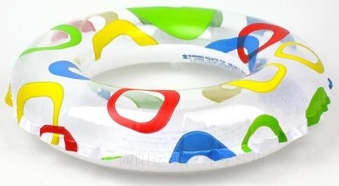 Durable Inflatable Swimming Rings For Babies Clear Non Toxic