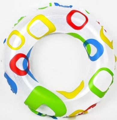 Durable Inflatable Swimming Rings For Babies Clear Non Toxic