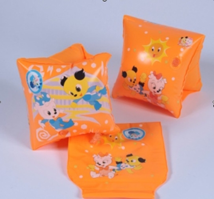Custom Safe Double Chamber Inflatable Arm Bands / Arm Rings For Kids To Learn Swimming